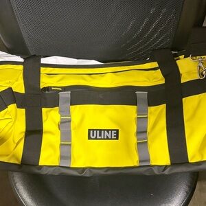 Uline Yellow and Black Men's Duffel Bag